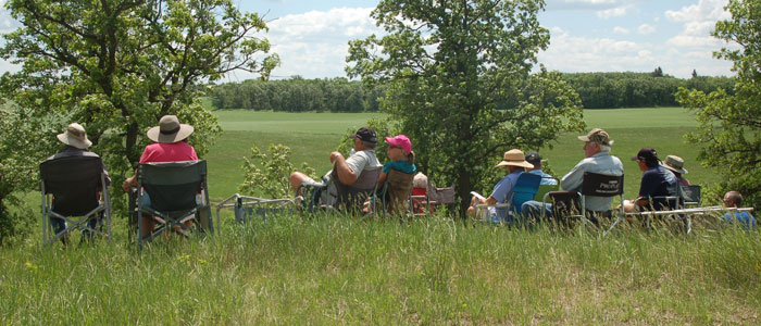 Gallery watching water marks. Best seat in the house.