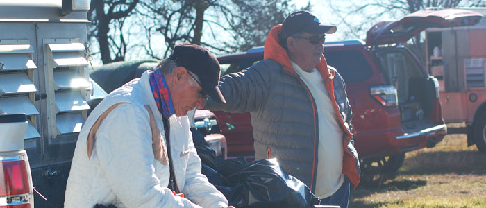 Ed and Greg watching and thinking