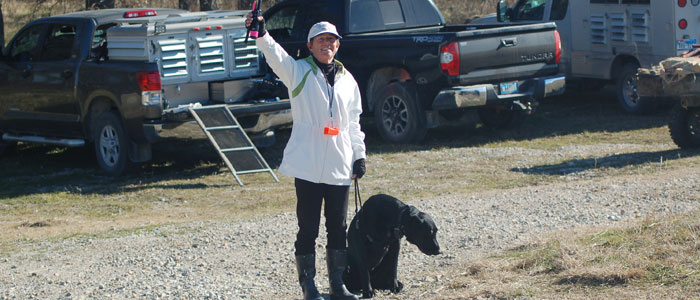 Char and Lucky having a blast