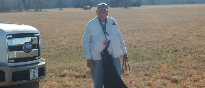 A man and his beloved Lab